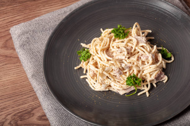 istock Traditional italian dish, Carbonara 1195800423