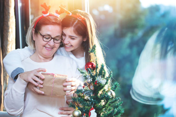 Celebrating christmas with christmas gift