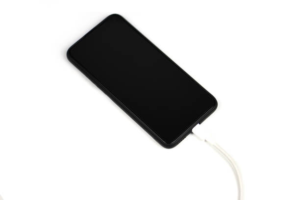istock Smartphone new fast USB Type-C port on mobile phone and cable - usb type c charge phone technology fast charge 1195805440