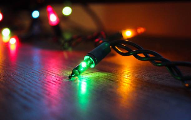 istock Multi Colores Christmas Lights 1195820093
