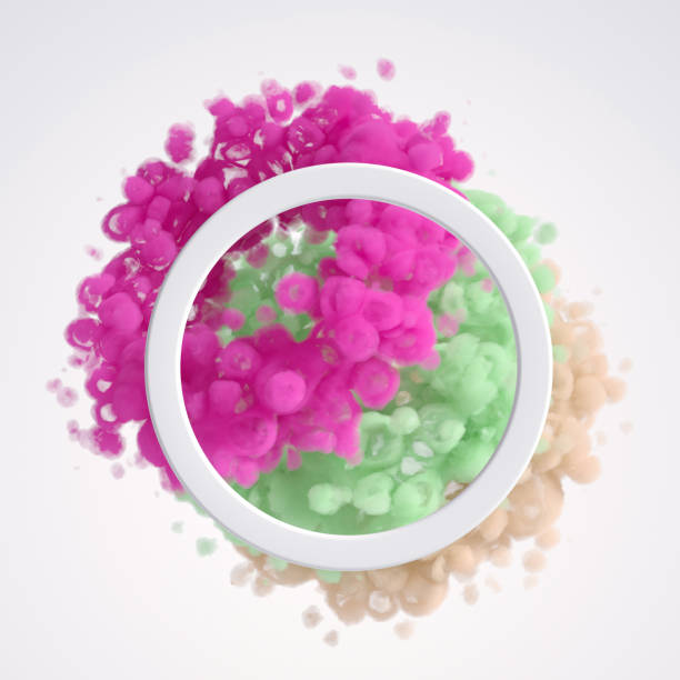 Beautiful background with purple smoke and steam. 3d illustration, 3d rendering.