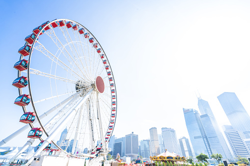 Ferris Wheel in Hong Kong City