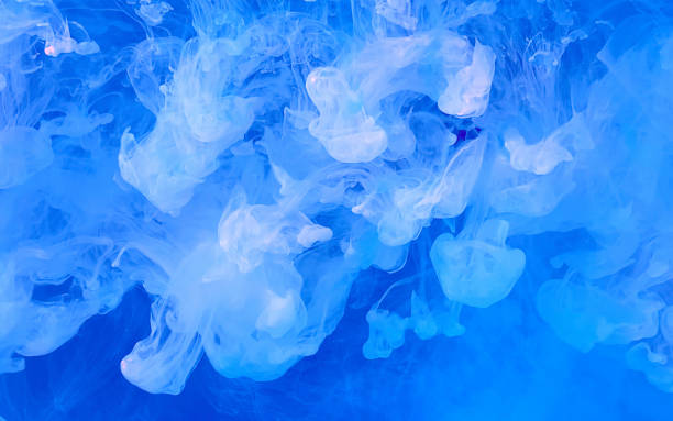 istock Icy blue marine abstract background. Stylish modern technology background. 1195832442