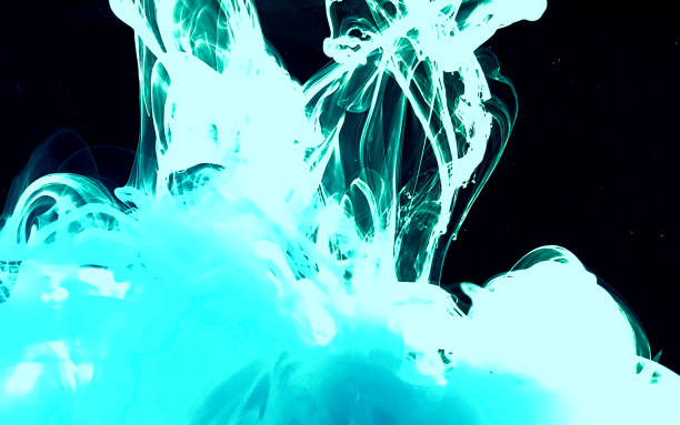 istock Space mint blue green abstract background. Stylish modern technology background. 1195832454