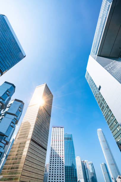 istock Modern Office Buildings in Hong Kong 1195833961