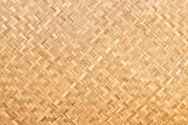istock Handcraft woven bamboo texture background 1195838225