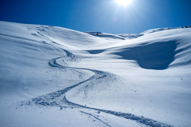 pista de esqui - ski track - fotografias e filmes do acervo