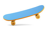 Skateboard deck on white background