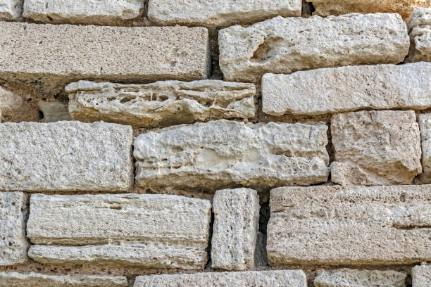 istock close up historic building wall and stones 1195870753