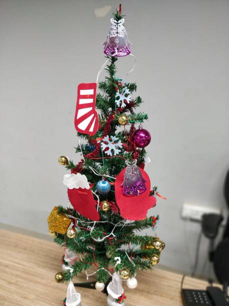 istock Christmas tree decoration in India 1195872501