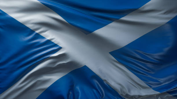 istock Flag of the Scotland background 1195872569