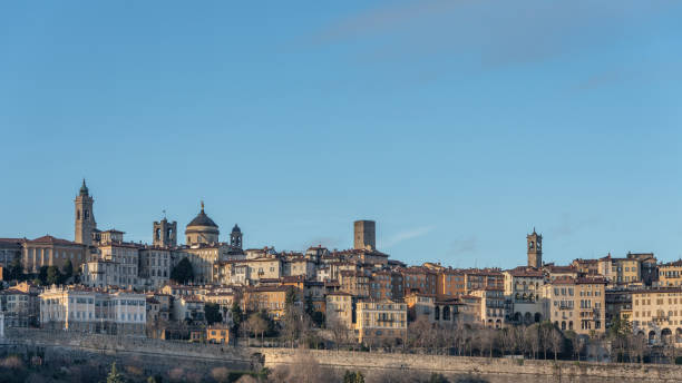 istock Bergamo Alta skyline with historic buildings 1195872595