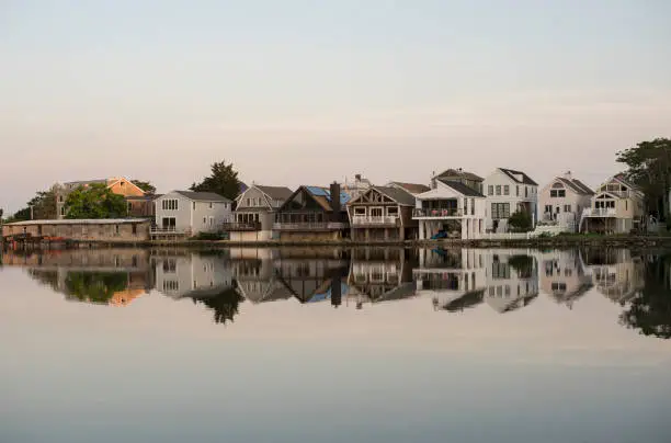 Photo of A Row of Waterfront Homes