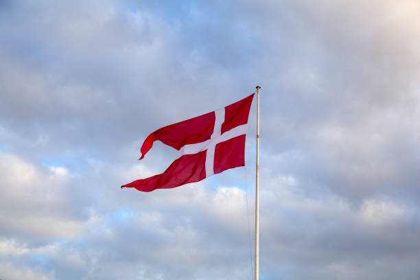 istock Flag of Denmark waiving 1195885314