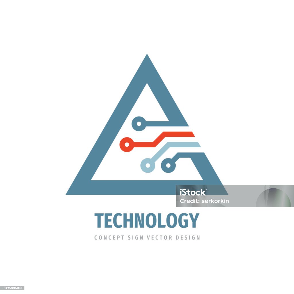 Computer Tech Sign Technology Sign Electronic Computer Chip Sign Network Symbol Vector ...