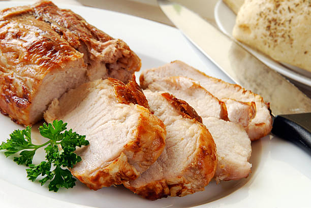 istock Juicy hot pork loin 119588752