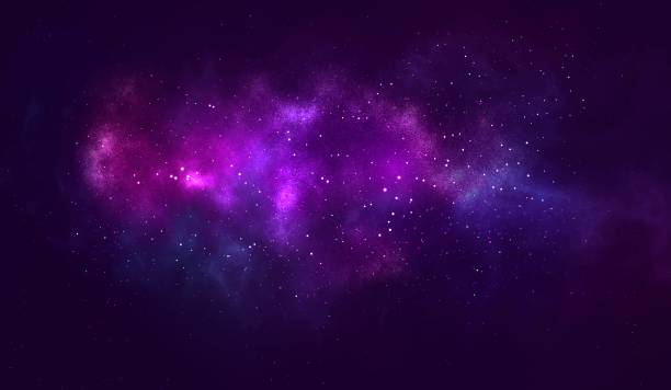 ilustraciones, imágenes clip art, dibujos animados e iconos de stock de ilustración cósmica vectorial. hermoso espacio colorido telón de fondo. fondo cosmos de acuarela. - nebula