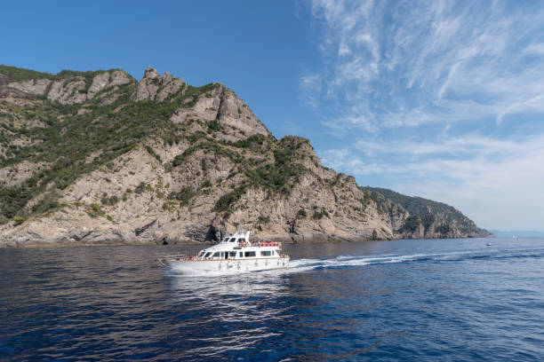 istock Rocky coast at Punta Chiappa, Liguria, Italy 1195890478