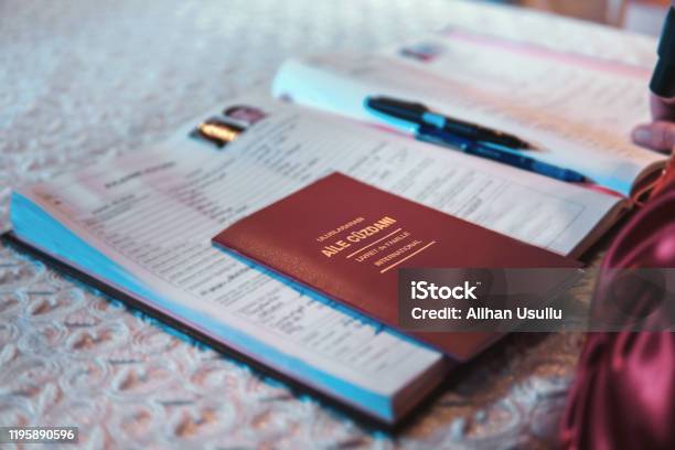 Marriage Certificate Stock Photo - Download Image Now - Wedding, Married, Marriage Certificate