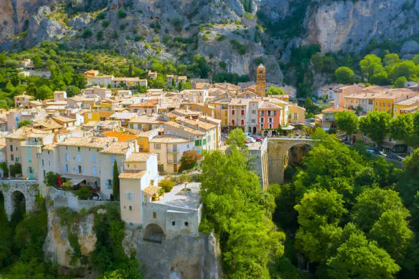Photo of The Village of Moustiers-Sainte-Marie, Provence, France