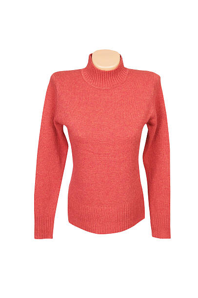 istock Elegant  red  sweater on a white. 119589284