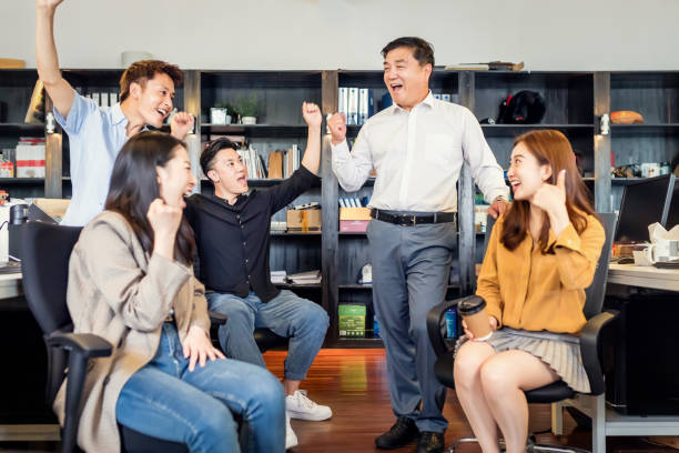 istock Confident cheerful Business Team Person 1195893521