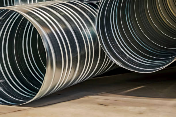 istock close up metal large pipes 1195894475