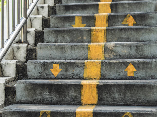 istock overpass concrete staircase with metal hand rail 1195894718