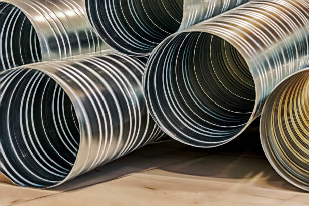 istock close up metal large pipes 1195894758