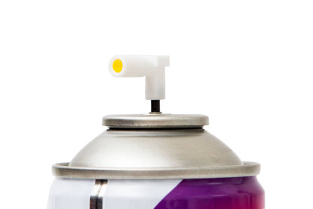 istock Spray can isolated on white background 1195897636