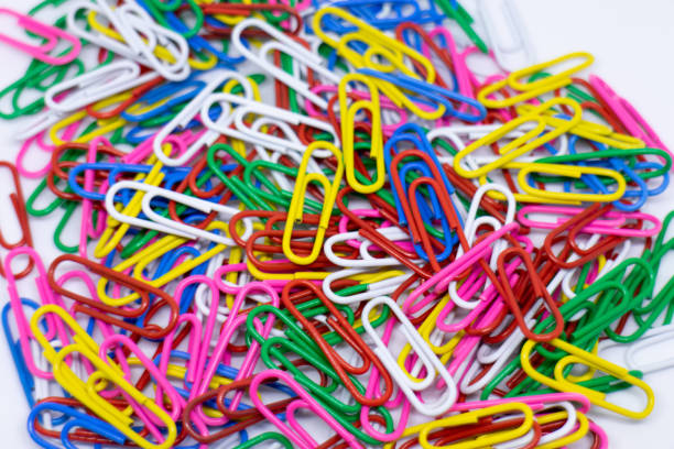 istock Colorful paper clips 1195900762