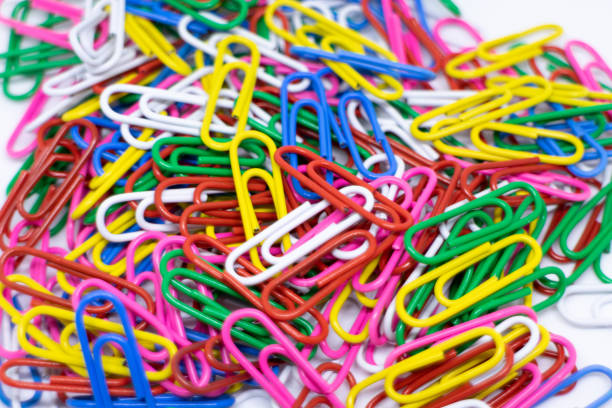 istock Colorful paper clips 1195900772