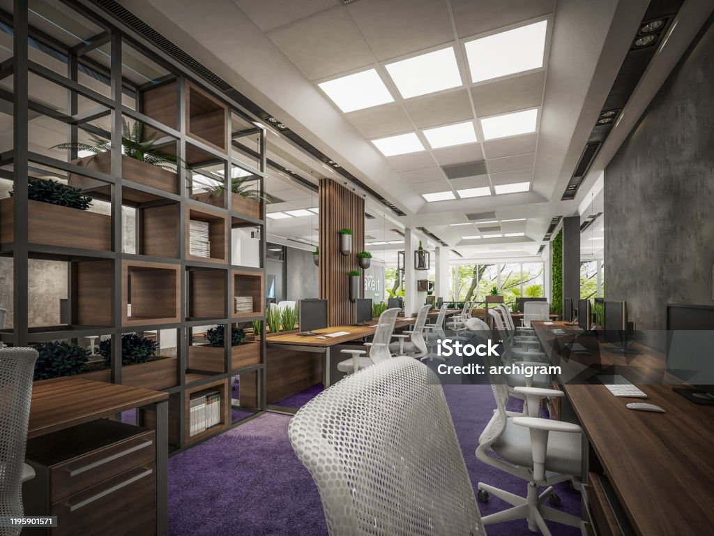 Office Visualization Render Computer Generated Image Of It Office Architectural Visualization 3d ...