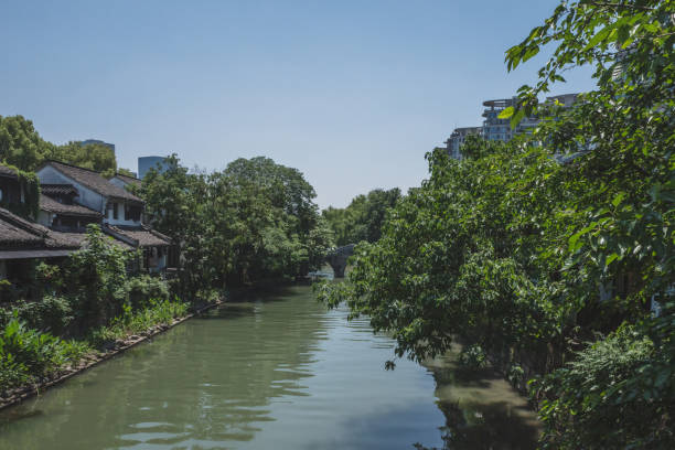 istock Buildings by river in Hangzhou, China 1195902241