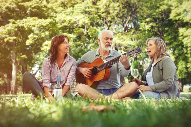istock Active seniors in the park 1195903982