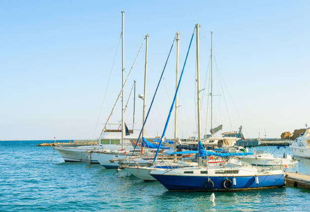 istock Yachts, motor boats, marina, Cyprus 1195904340