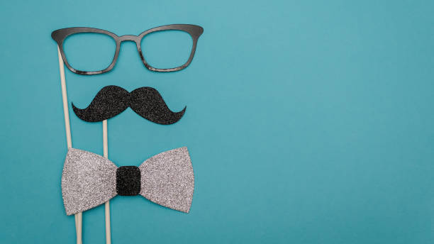 istock Concept layout for the holiday Father's Day. Blue background. 1195911969