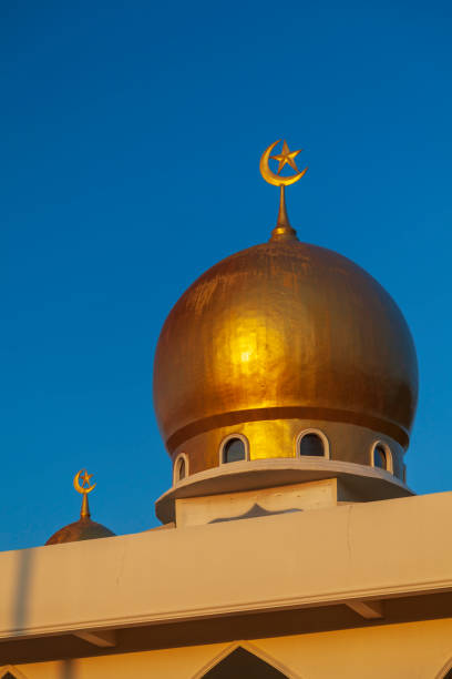 istock Islamic mosque with minarets, vertical photo 1195912197