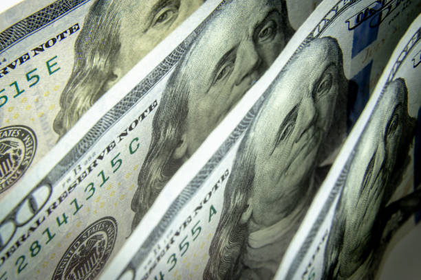 US banknote Presidents facial expressions. Benjamin Franklin. Suspicious.
