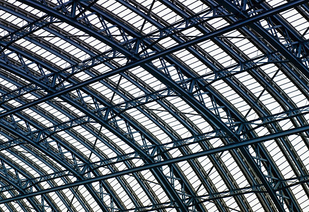 istock Steel and glass roof 119591932