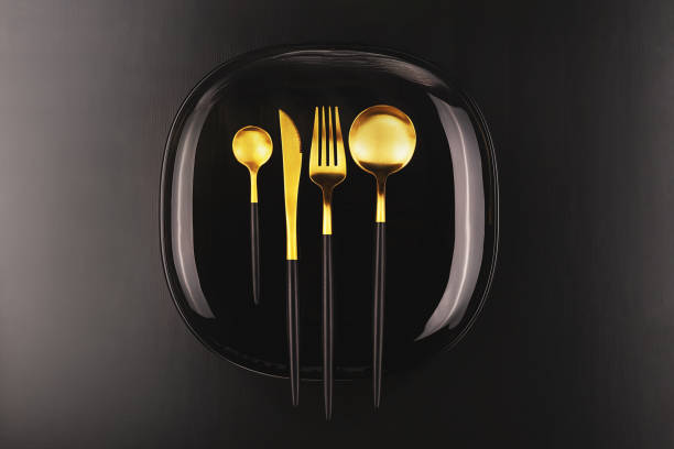 istock Dark creative shot of cutlery set. 1195920669