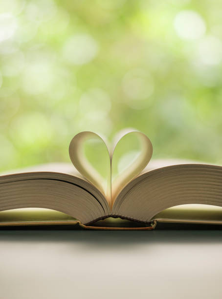 istock Heart shape made from book pages 1195921560