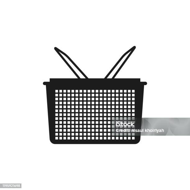 Shopping Basket Market Isolated Icon Flat Design Royalty Free SVG,  Cliparts, Vectors, and Stock Illustration. Image 61125486.