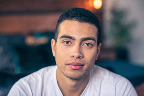 istock Young handsome guy looking in front of himself. 1195922600