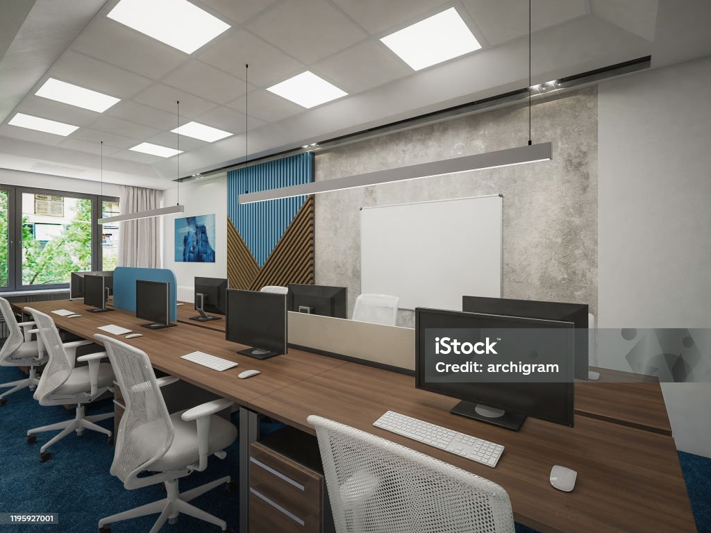 Office Visualization Render Computer Generated Image Of It Office Architectural Visualization 3d ...