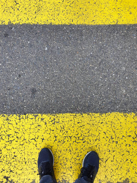 istock Pedestrian crosswalk - my perspective 1195930139