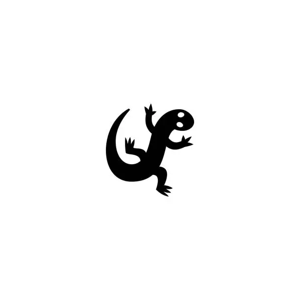 Vector illustration of Lizard vector icon. Isolated Gecko flat icon