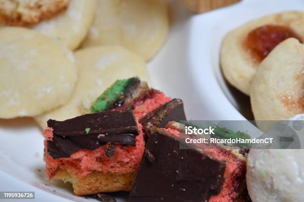 Italian Rainbow Cookies Stock Photo - Download Image Now - Cookie, Horizontal, Lemon Cookie
