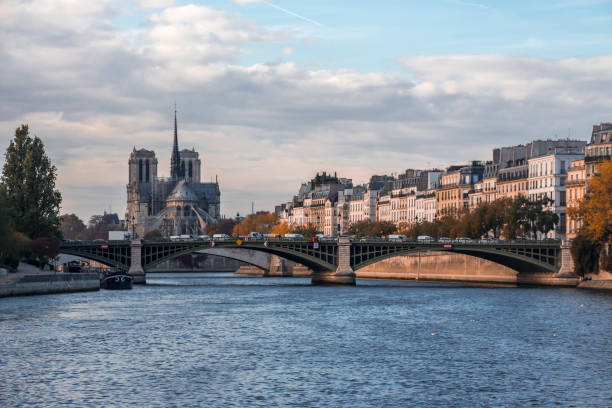 istock Notre Dame Cathedral in Paris 1195937374