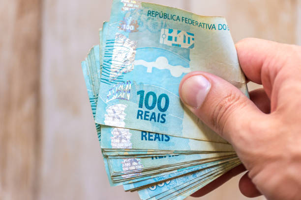 istock Brazilian money 1195937432